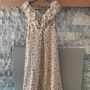 Gone With The Wind Off The Shoulder Maxi Dress